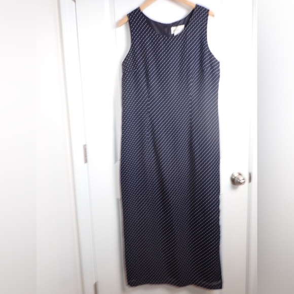 Megan Lee Navy and White Polka Dot Dress and Jacket size 14 - Picture 6 of 10